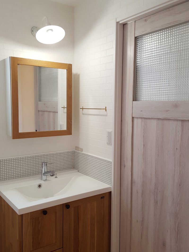 ナチュラルテイストな洗面台 安江工務店ブログ